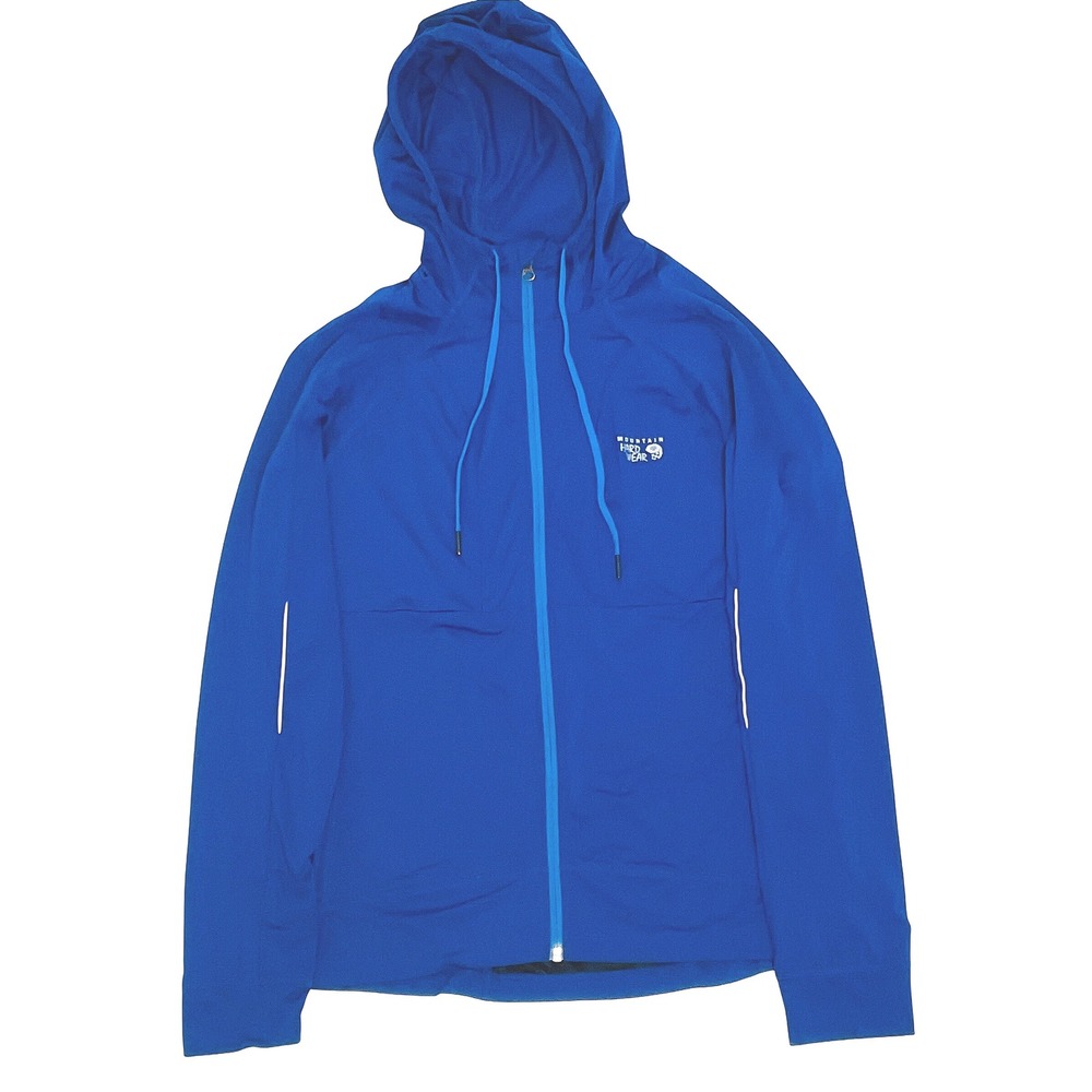 MOUNTAIN HARDWEAR Men's M Women's‎ L running zip hoodie jacket lightweight blue